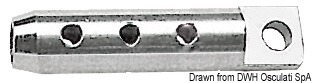 Terminale inox per draglia occhio  8 mm