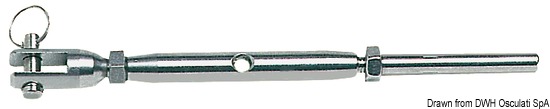 Tenditore inox a pressare 10 mm