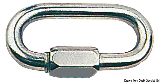 Moschettone inox a vite mm 10