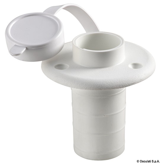 Basetta plastica bianca incasso piano 2 contatti