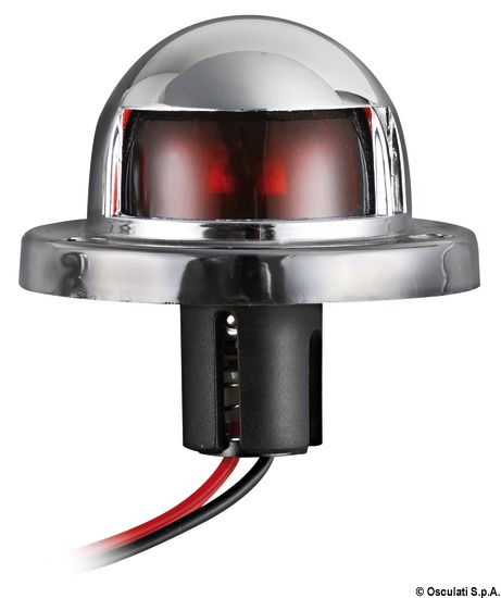 Fanalino ABS cromato rosso 112