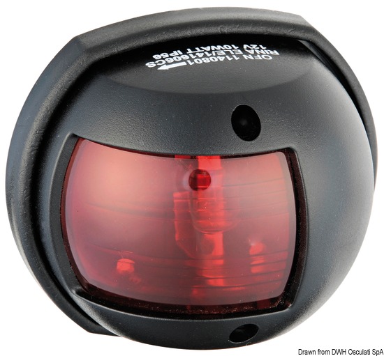 Fanale a led sinistro carcassa nera
