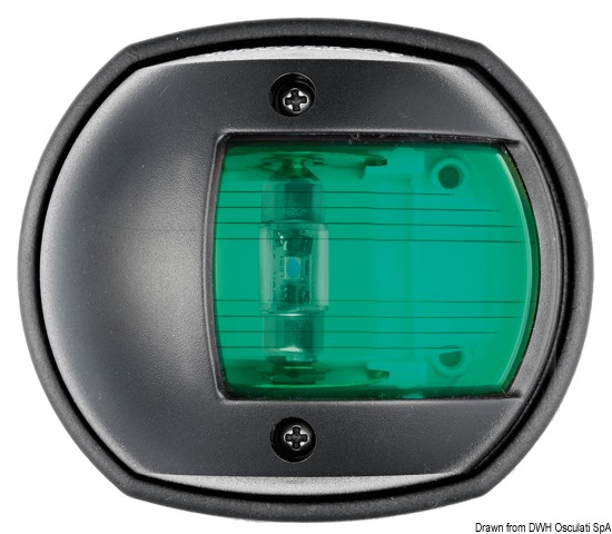 Fanale a led destro carcassa nera