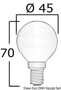 Lampadina 24 V 25 W E14