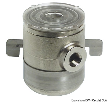 Filtro acqua ottone cromato 3/4"