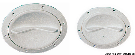 Tappo ispezione bianco 127 mm apertura facilitata