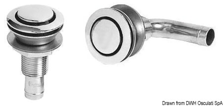 Sfiato inox 90 testa 49 mm
