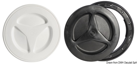 Tappo ispezione bianco 204 mm