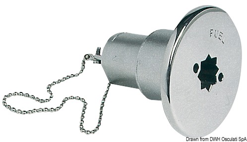 Tappo inox imbarco Waste 38 mm