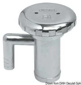 Tappo inox con sfiato Diesel 50 mm