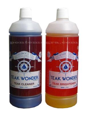 Teak Wonder Combo Brightner E Cleaner  2 Bottiglie Da 1 Lt