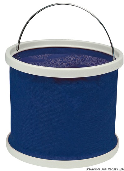 Secchio pieghevole in nylon 9 l