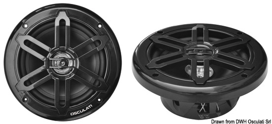 Casse stereo doppio cono nere 6,5" - 2X120W