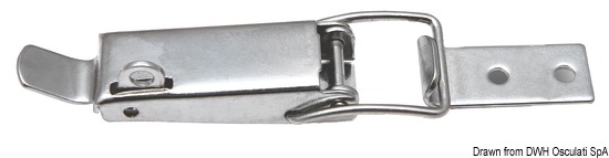 Chiusura inox a leva 102 mm