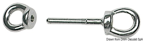 Doppio anello inox 10x80 mm