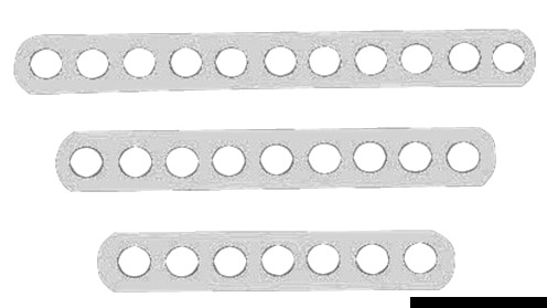 Lande forate inox 125 mm