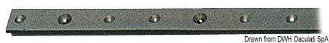 Rotaia lega leggera anodizzata 22x3 mm 2 m