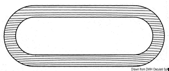 Cornice teak per portaoggetti