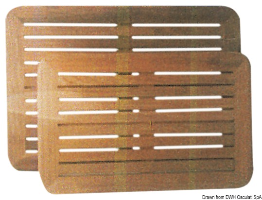 Piani tavolo in teak 55x80 cm