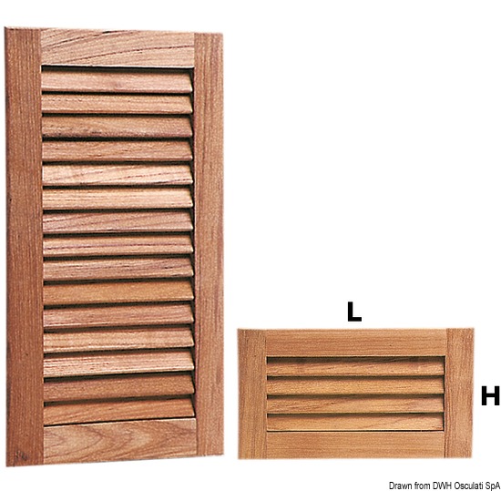 Griglia aereazione teak 450x235 mm
