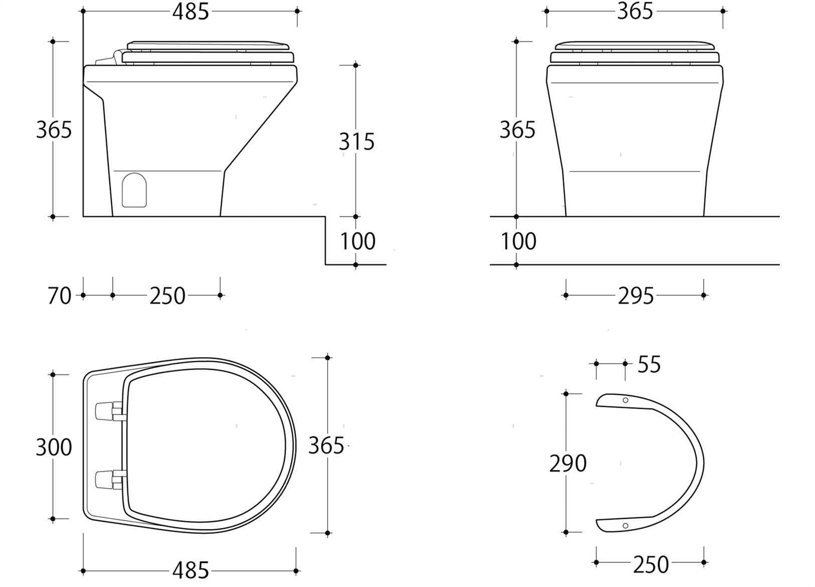 TOILET COMPASS SFT PANEL 12V (2)
