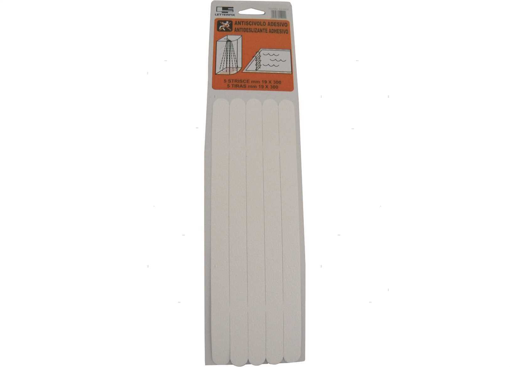 STRIPS ANTISCIVOLO 1.9X30CM BIANCO 5PZ (2)