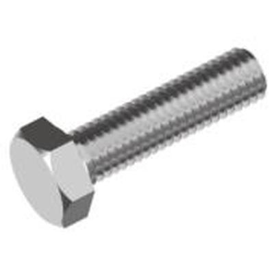 10 Pz. Bullone a testa esagonale interamente filettato M6 X 30