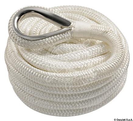 Cima ormeggio 24 mm x 15 mt bianca