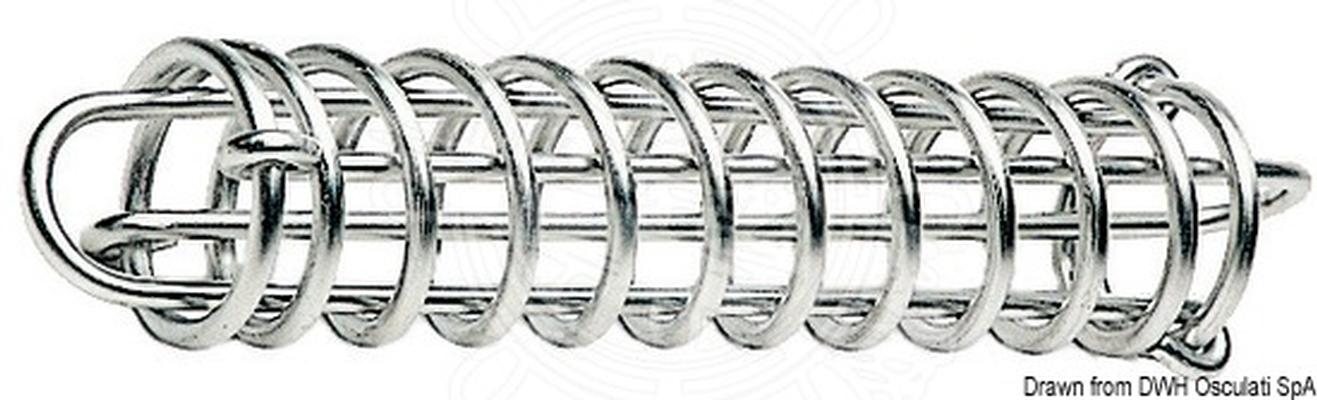 Molla ormeggio 340 mm Inox lucidato